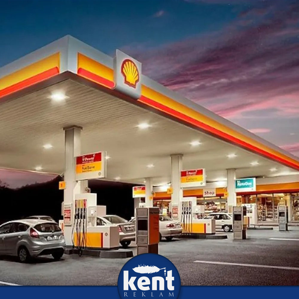 Akaryakıt İstasyonu Tabela ve Giydirme - Kent Tabela Model 3